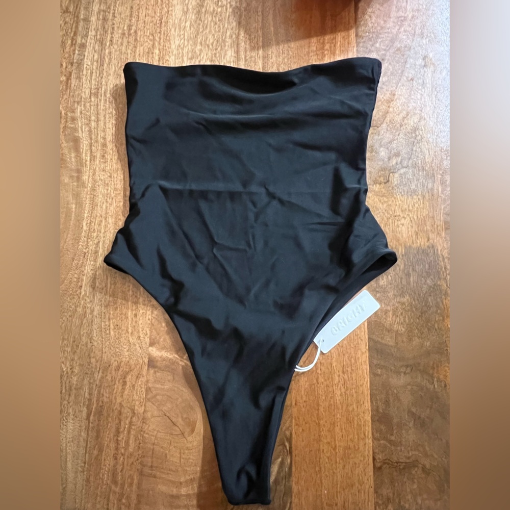 Bright Swimwear size: M open back one piece NWT